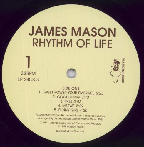 James Mason ‎– Rhythm Of Life LP 【公式通販】